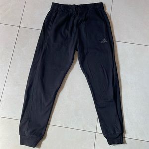Adidas Boys black sweats. Size Large 14/16.
